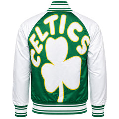 Mitchell & Ness NBA Boston Celtics Colossal Mens Green Bomber Jacket