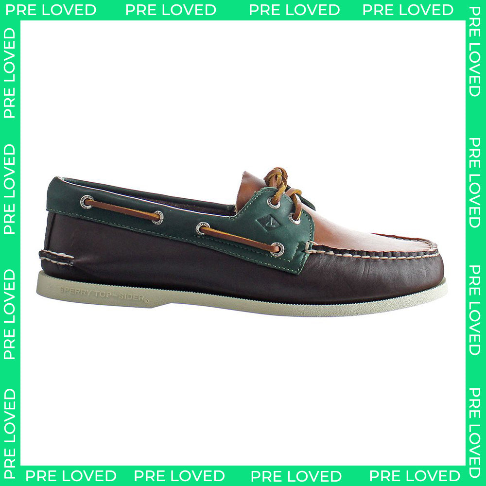 Sperry A/0 2-Eye Tri Mens Brown Boat Shoes NO BOX