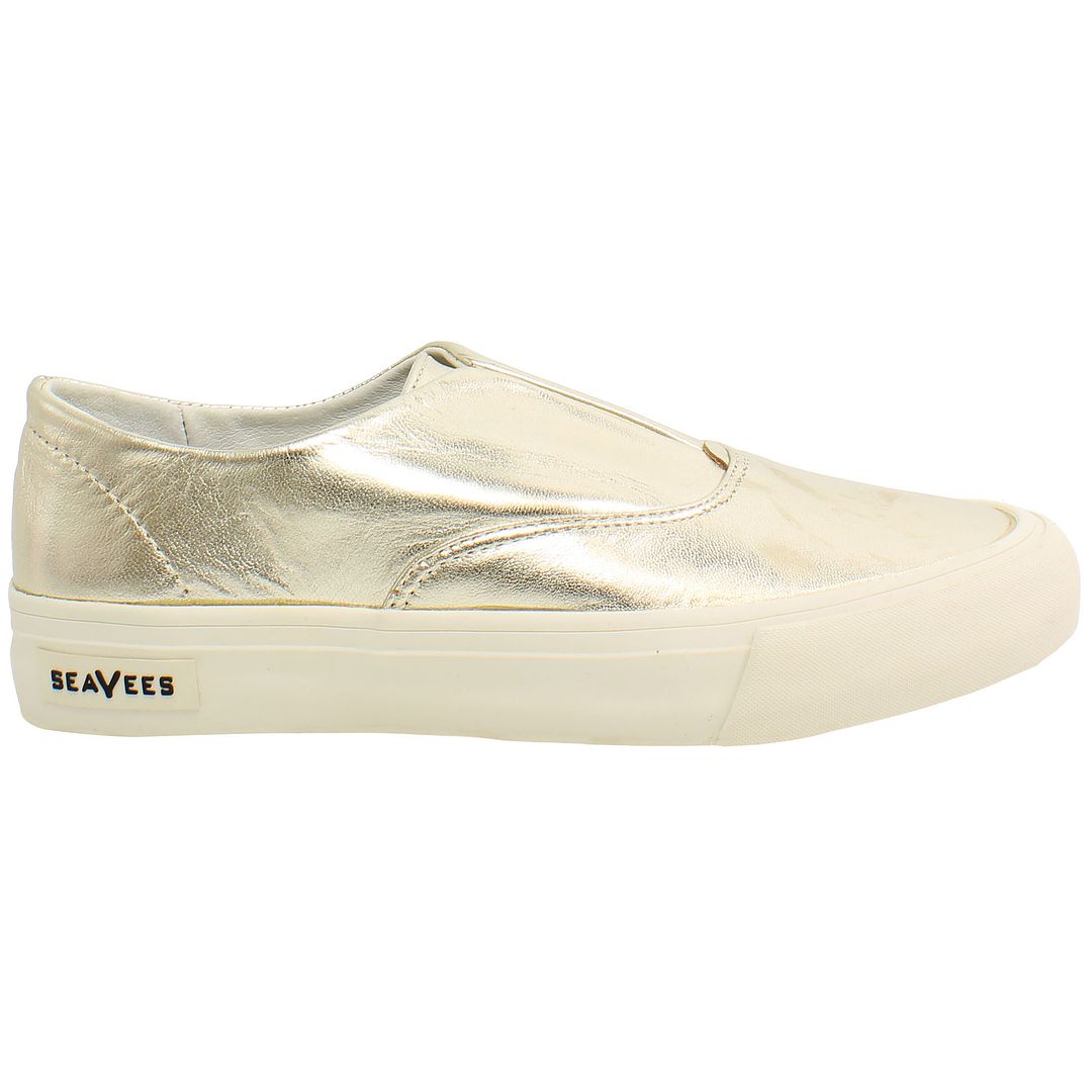 Seavees Sunset Strip Womens Gold Plimsolls