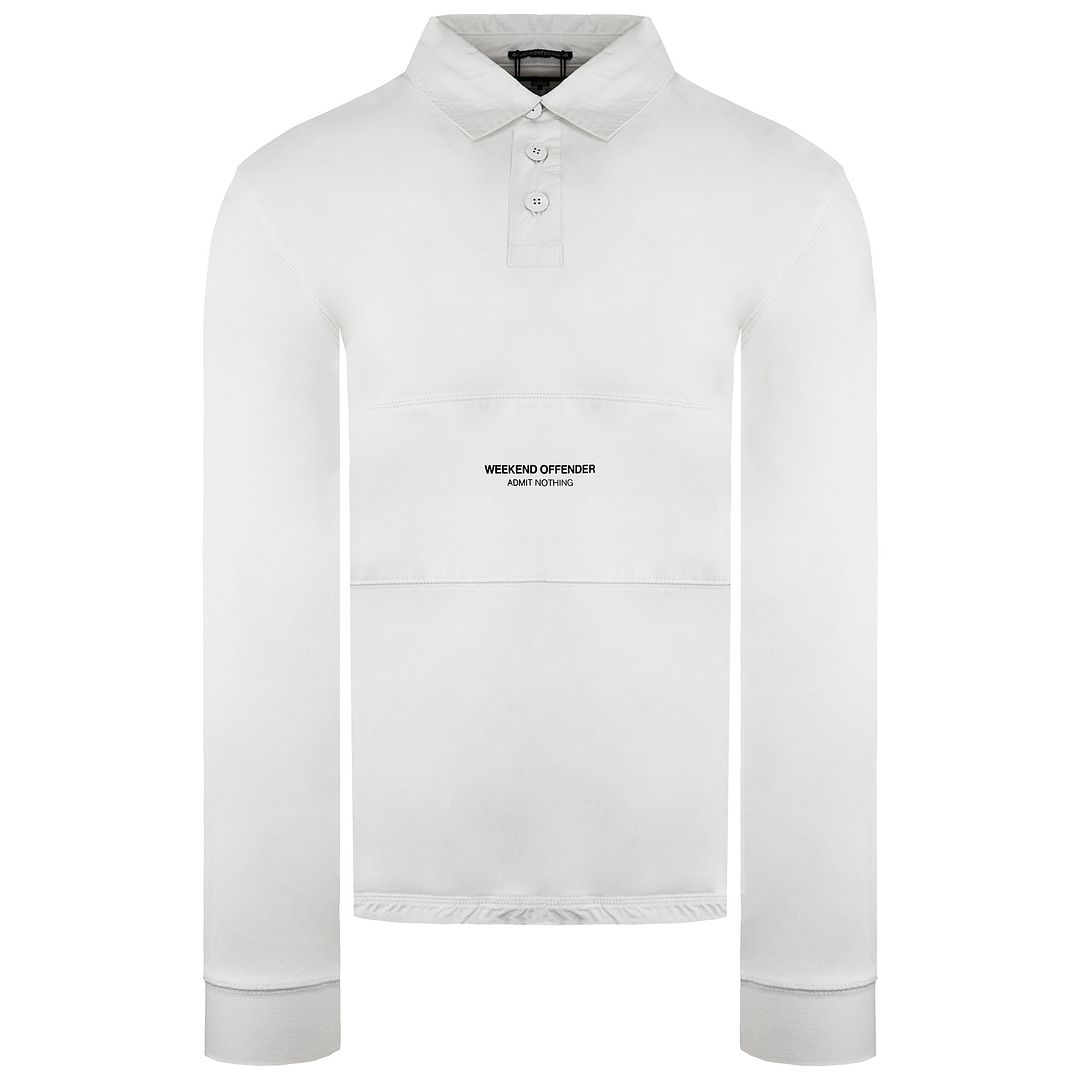 Weekend Offender Zurich Mens Milk Rugby Polo Shirt