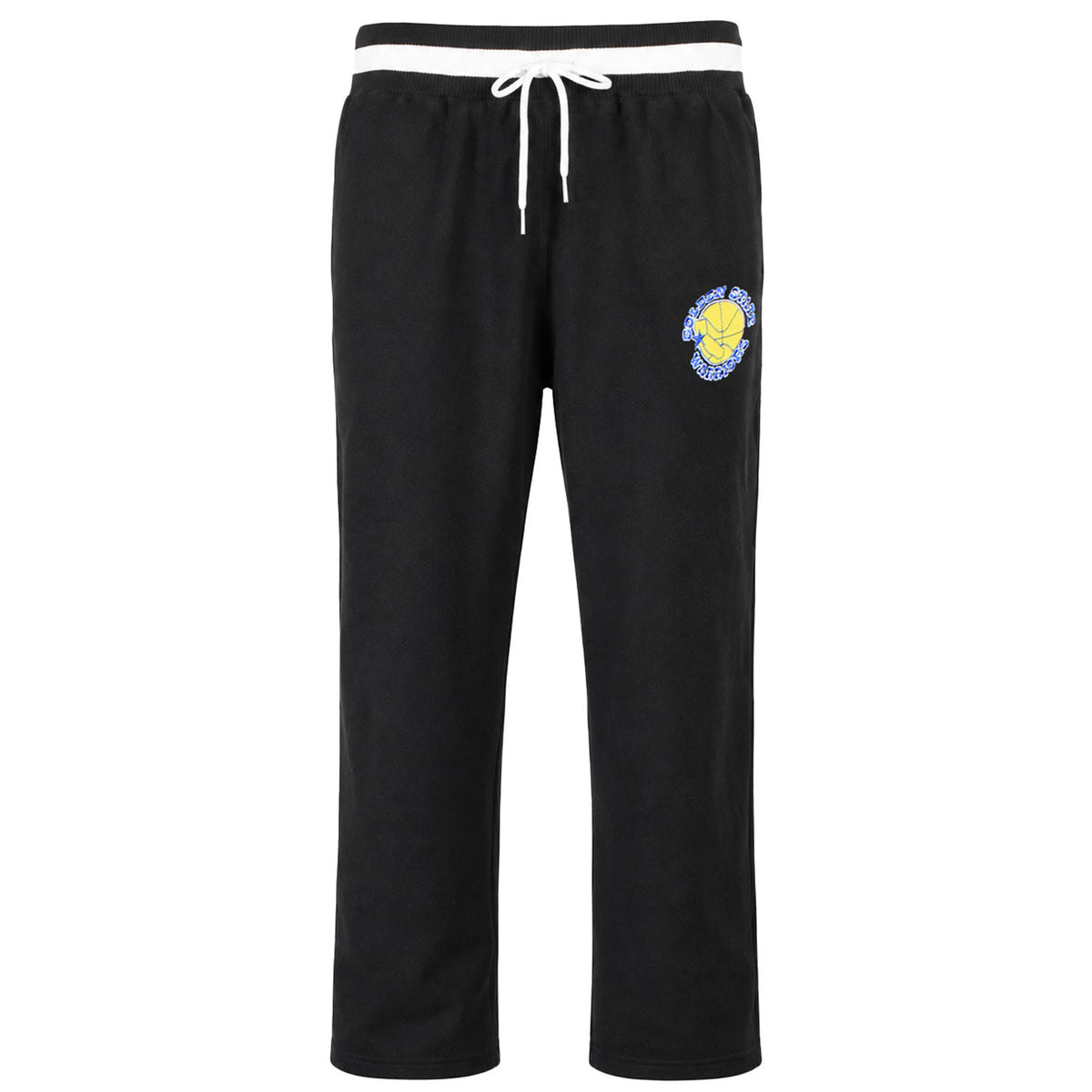 Mitchell & Ness NBA Golden State Warriors Reversed Fleece Tearaway Mens Black Track Pants