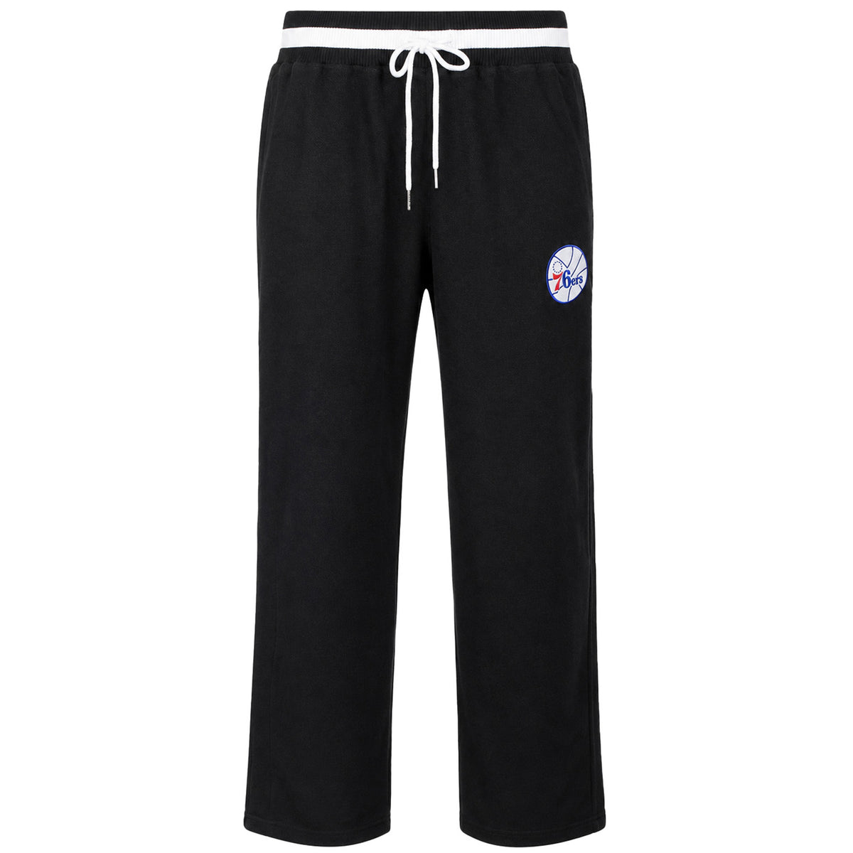 Mitchell & Ness NBA Philadelphia 76ers Reversed Fleece Tearaway Mens Black Track Pants