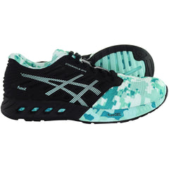 Asics FuzeX Womens Black/Green Trainers