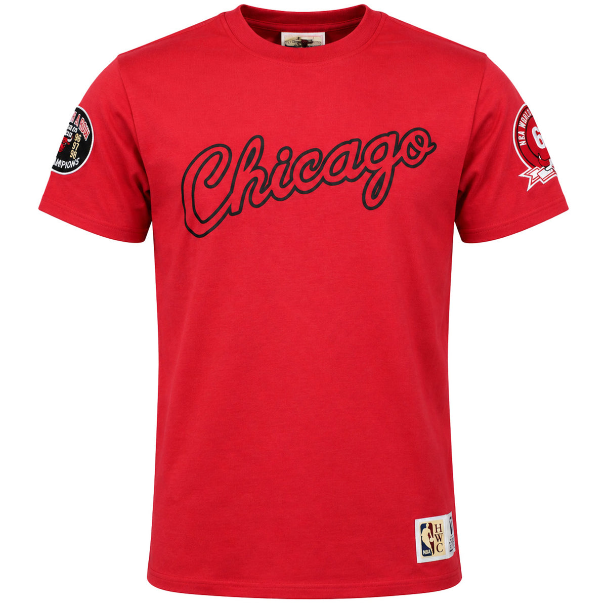 Mitchell & Ness NBA Chicago Bulls Champ City Mens Red T-Shirt