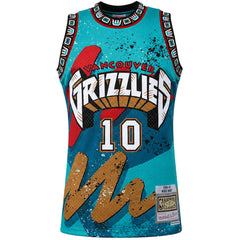 Mitchell & Ness NBA Vancouver Grizzlies #10 Bibby Mens Teal Vest
