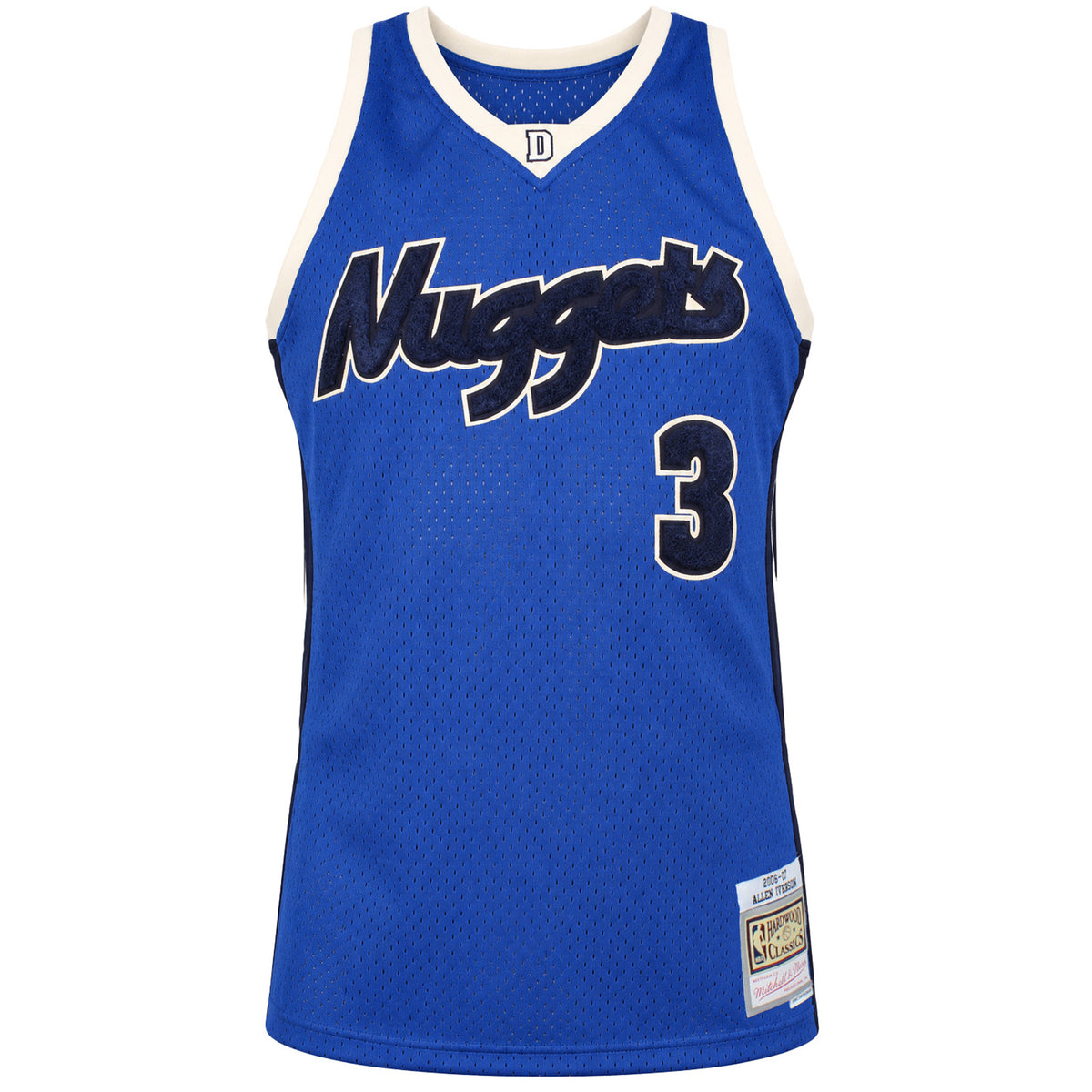 Mitchell & Ness NBA Denver Nuggets #3 Iverson Off Court Blue Vest
