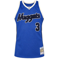 Mitchell & Ness NBA Denver Nuggets #3 Iverson Off Court Blue Vest