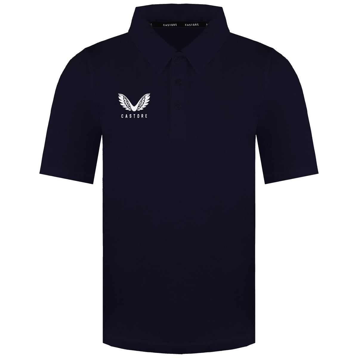 Castore Logo Kids Navy Polo Shirt