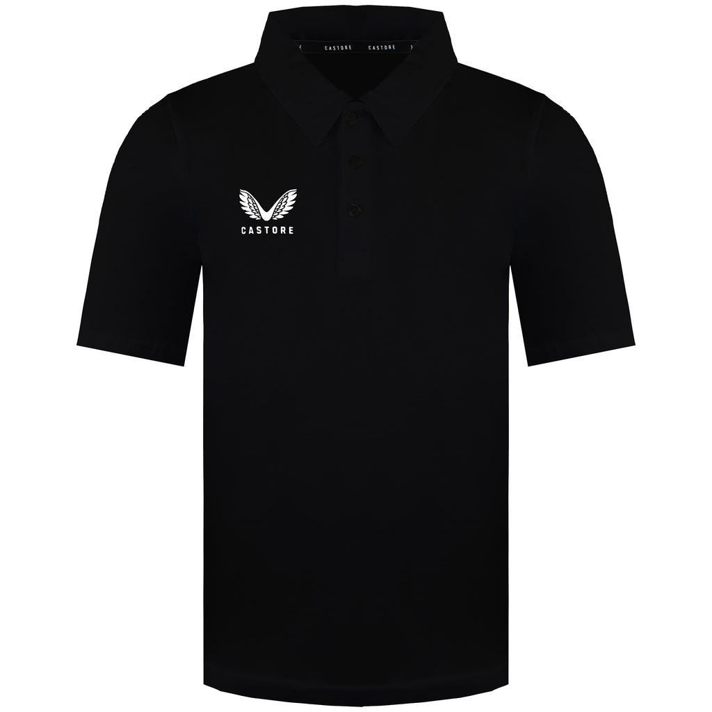 Castore Logo Mens Black Polo Shirt