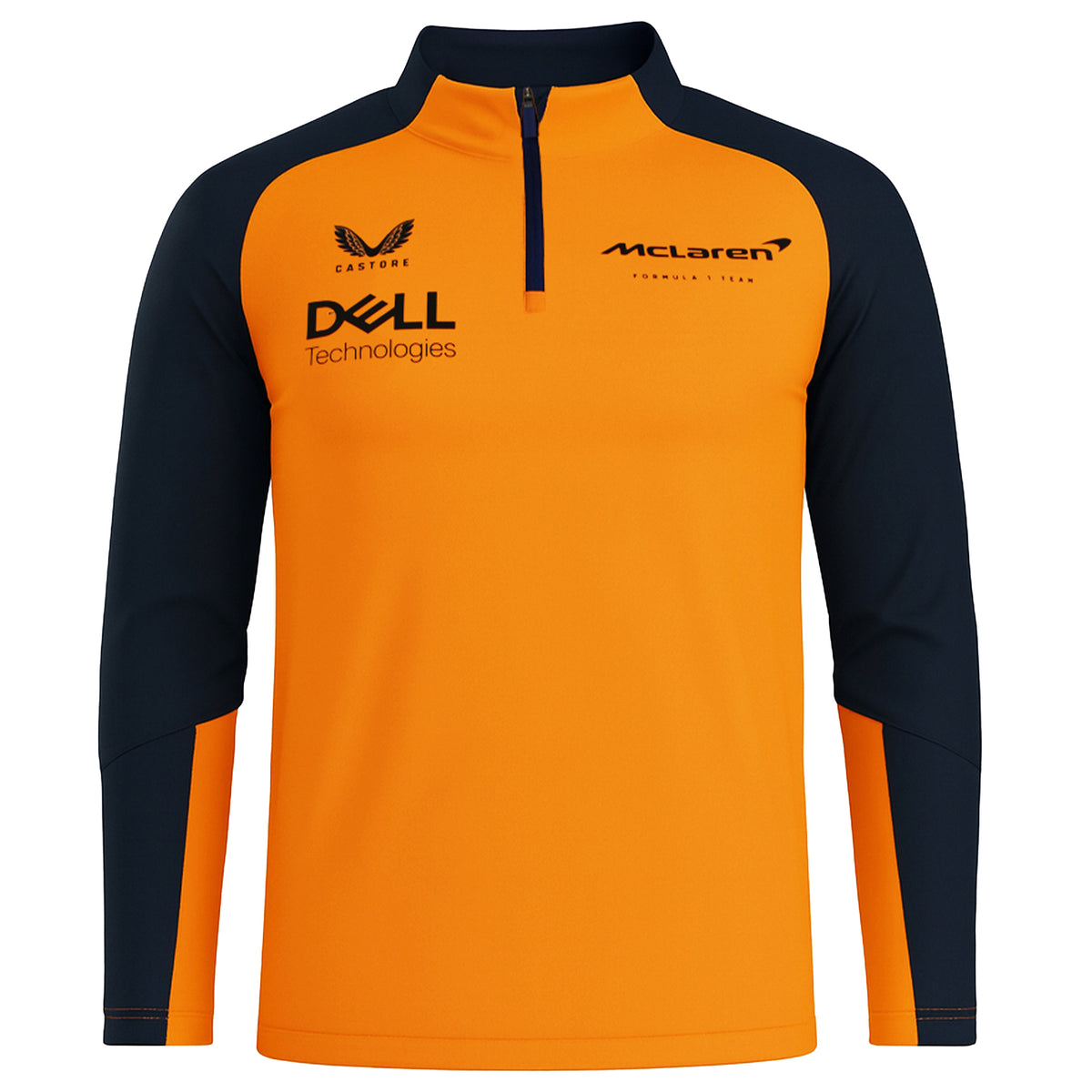 Castore McLaren F1 Team Mens Orange Midlayer Top