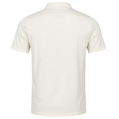 Castore Plain Mens Beige Cricket Polo Shirt