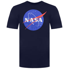 NASA Circle Logo Mens Navy T-Shirt