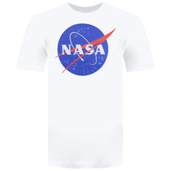 NASA Circle Logo Mens White T-Shirt