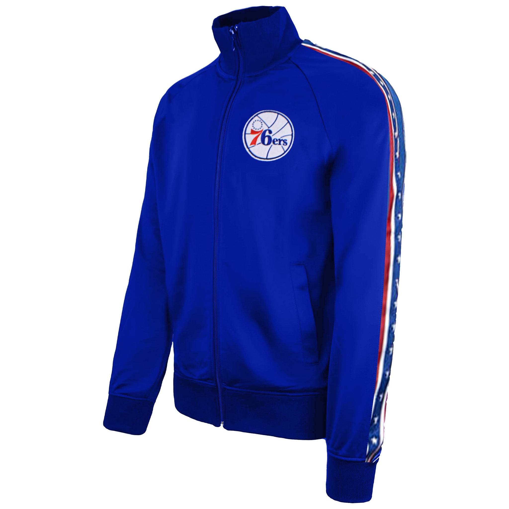 Mitchell & Ness Philadelphia 76ers Mens Track Jacket