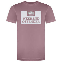 Weekend Offender Prison Mens Dust Pink T-Shirt