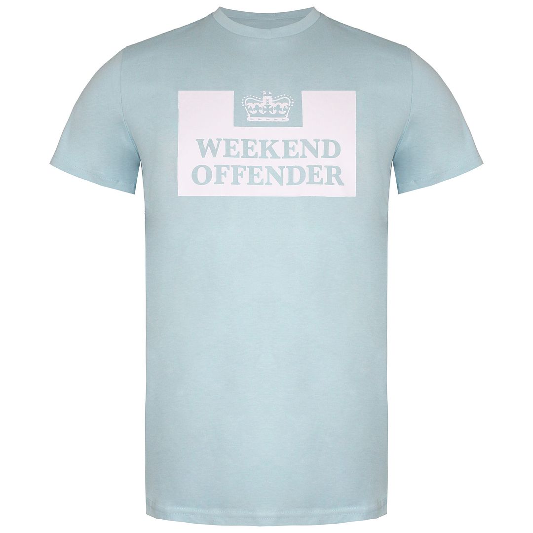 Weekend Offender Prison Logo Mens Blue T-Shirt
