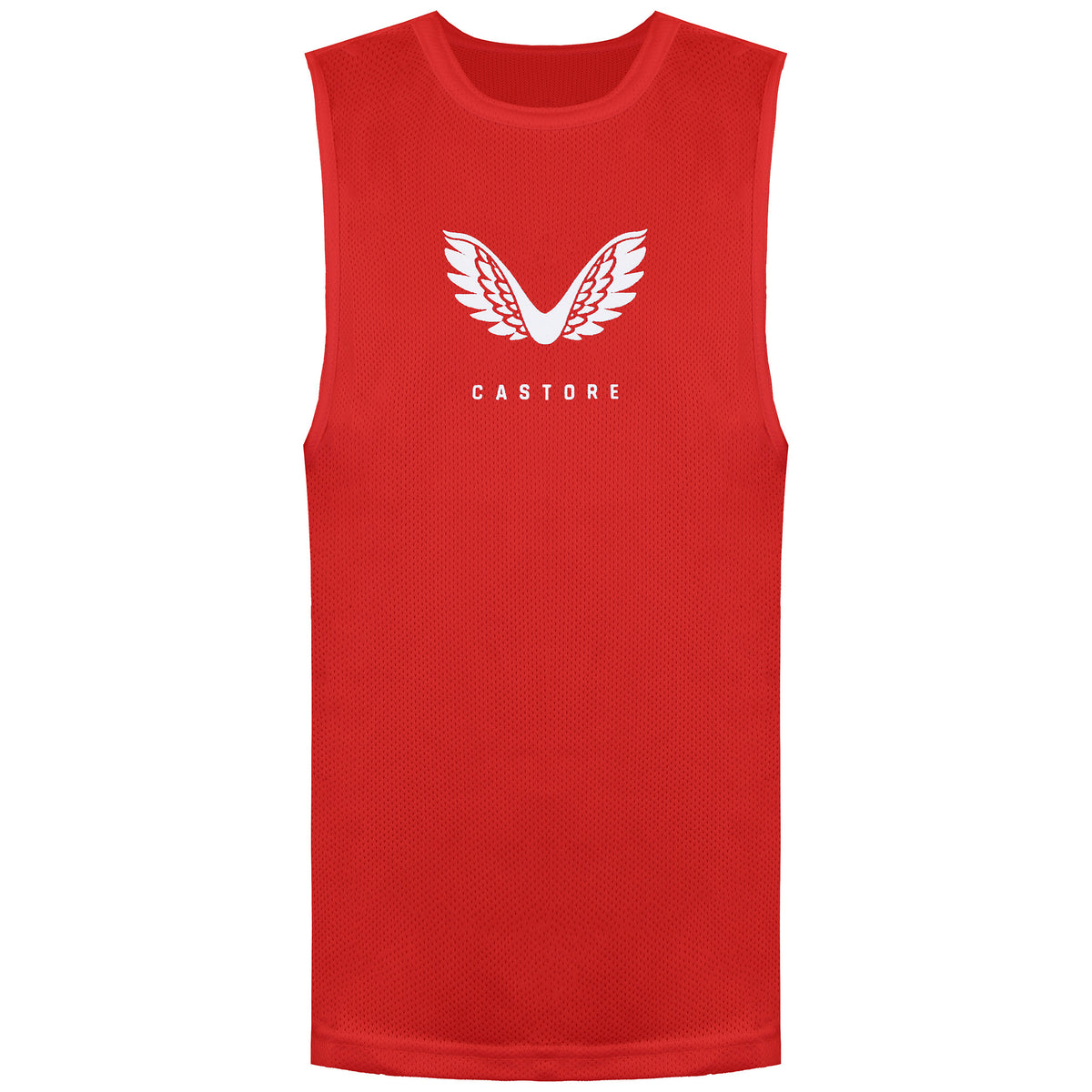 Castore Logo Kids Red Training Vest