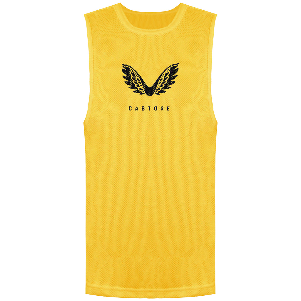 Castore Logo Kids Yellow Training Vest