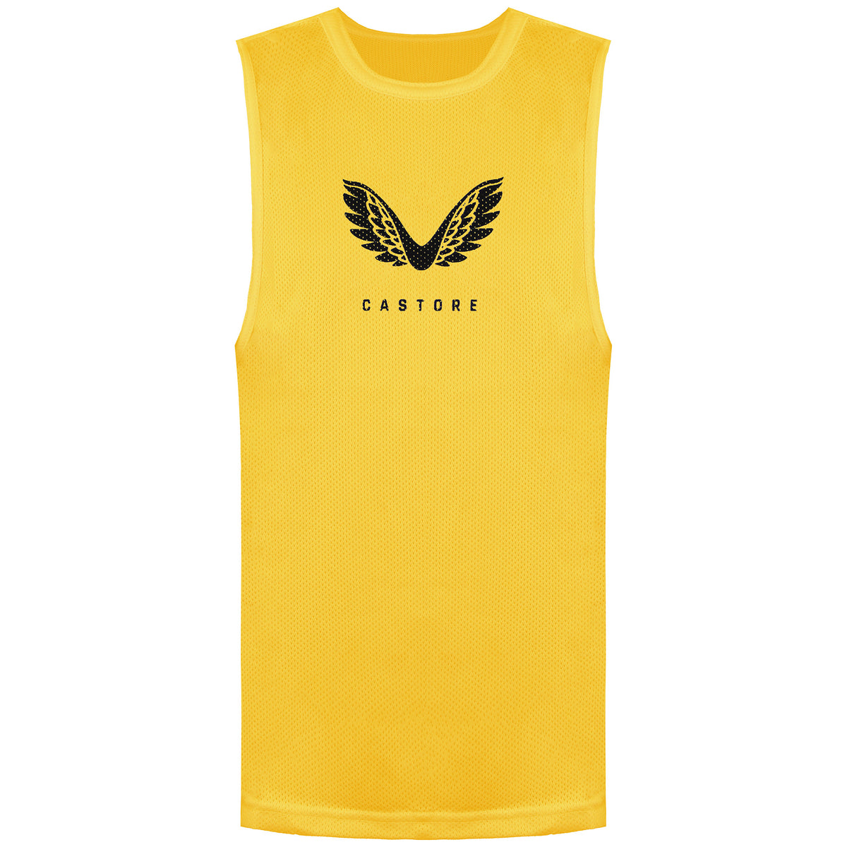 Castore Logo Kids Yellow Training Vest