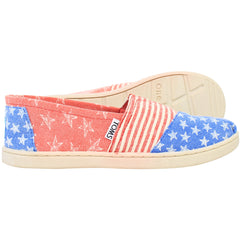 Toms Classic Kids Red/Blue Espadrilles
