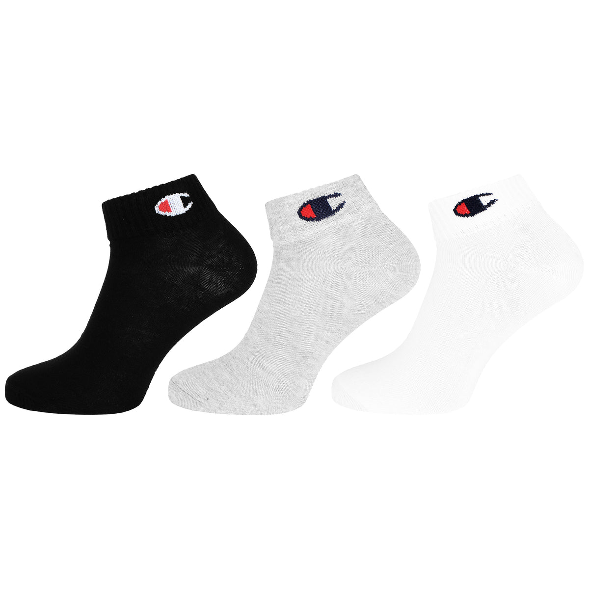 Champion 3-Pack Multicolour Quarter Socks