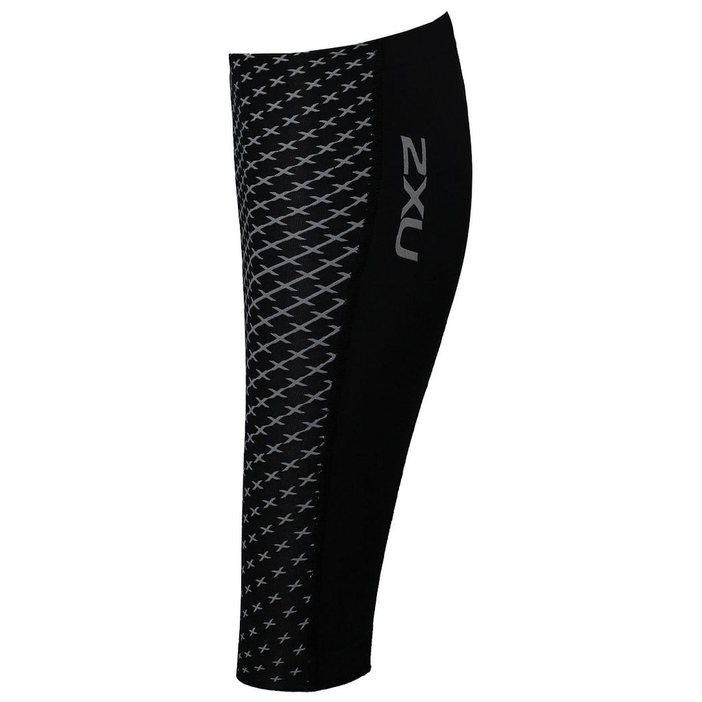 2XU Reflect Compression Unisex Black/Silver Calf Guards