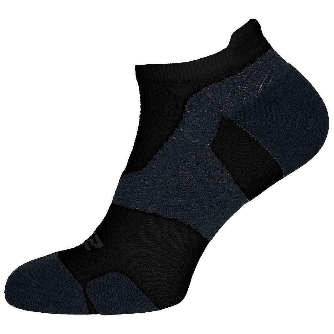 2XU Light Cushion Mens Black/Titanium No Show Socks