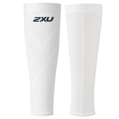 2XU X Compression White Calf Sleeves