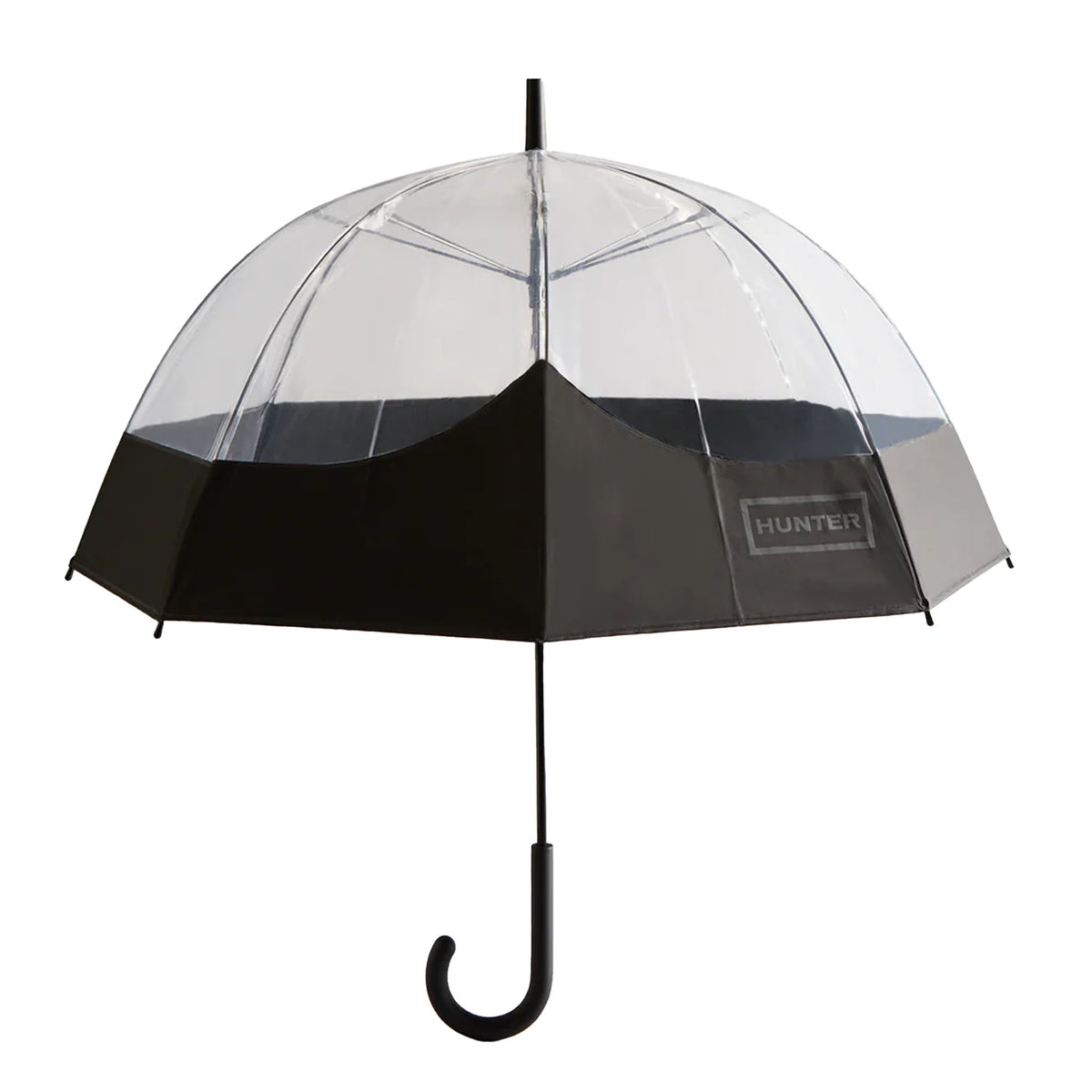 Hunter Moustache Bubble Black/Transparent Umbrella