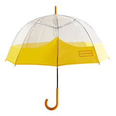 Hunter Moustache Bubble Yellow/Transparent Umbrella