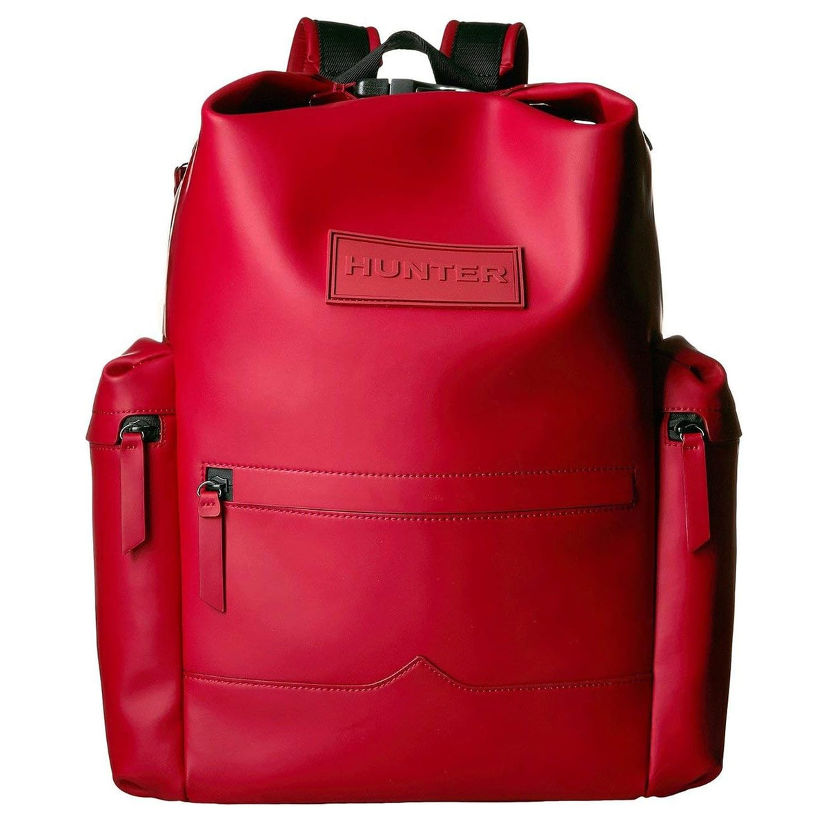 Hunter Original Top Clip Rubberized Leather Red Backpack