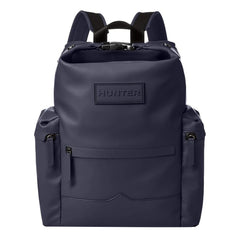 Hunter Original Top Clip Rubberized Leather Navy Backpack