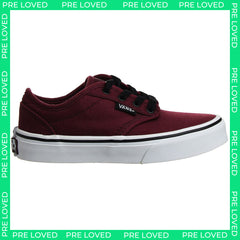 Vans Atwood Kids Burgundy Plimsolls NO BOX