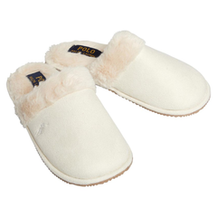 Ralph Lauren Summit Scuff II Womens Cream Slippers