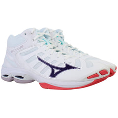 Mizuno Wave Voltage 2 Mid Womens White Volleyball Shoes