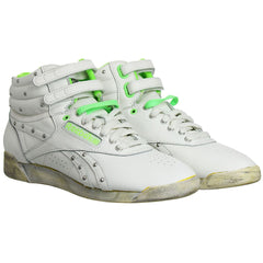 Reebok Freestyle Hi Vintage Womens White Trainers