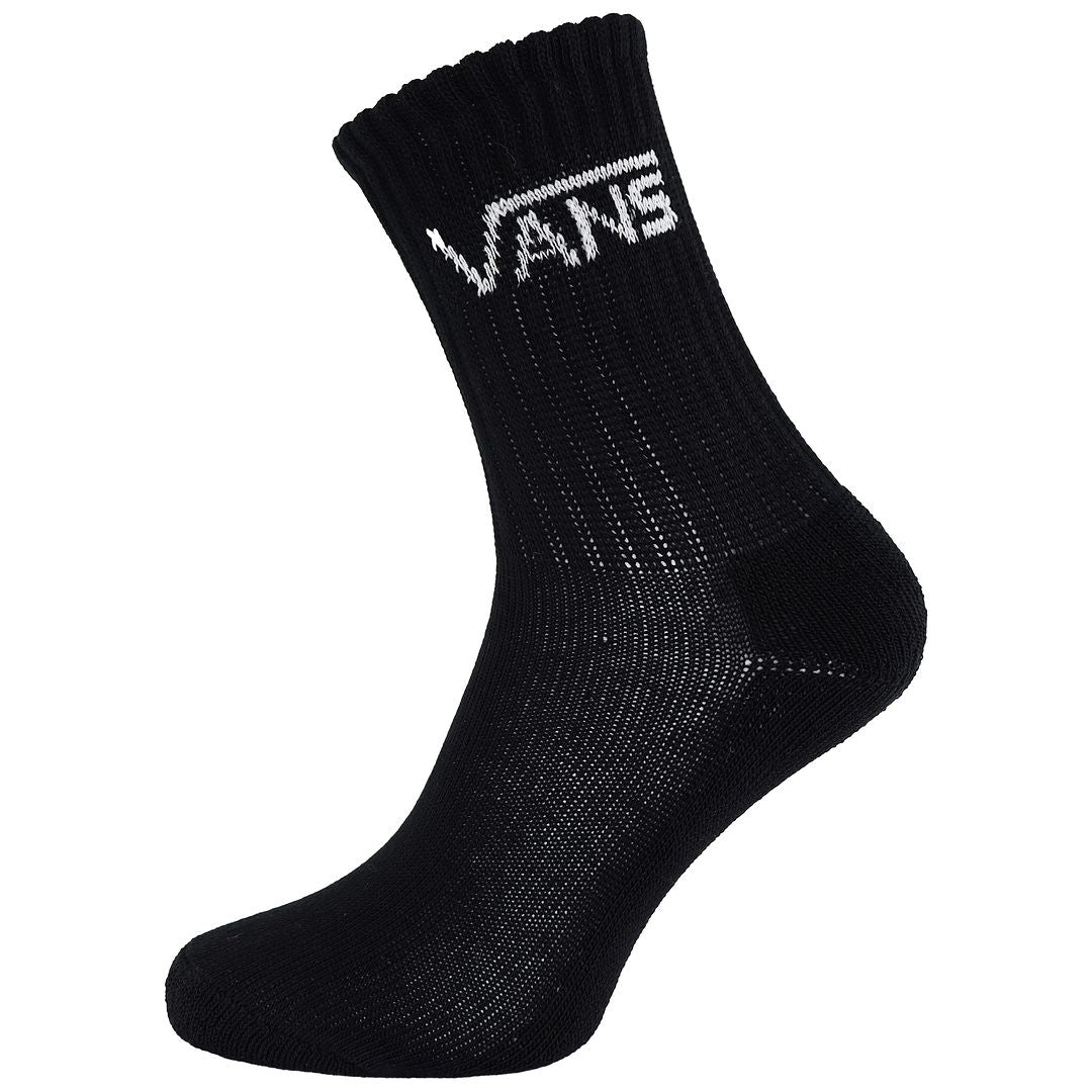 Vans Off The Wall Logo Mens Black Crew Socks