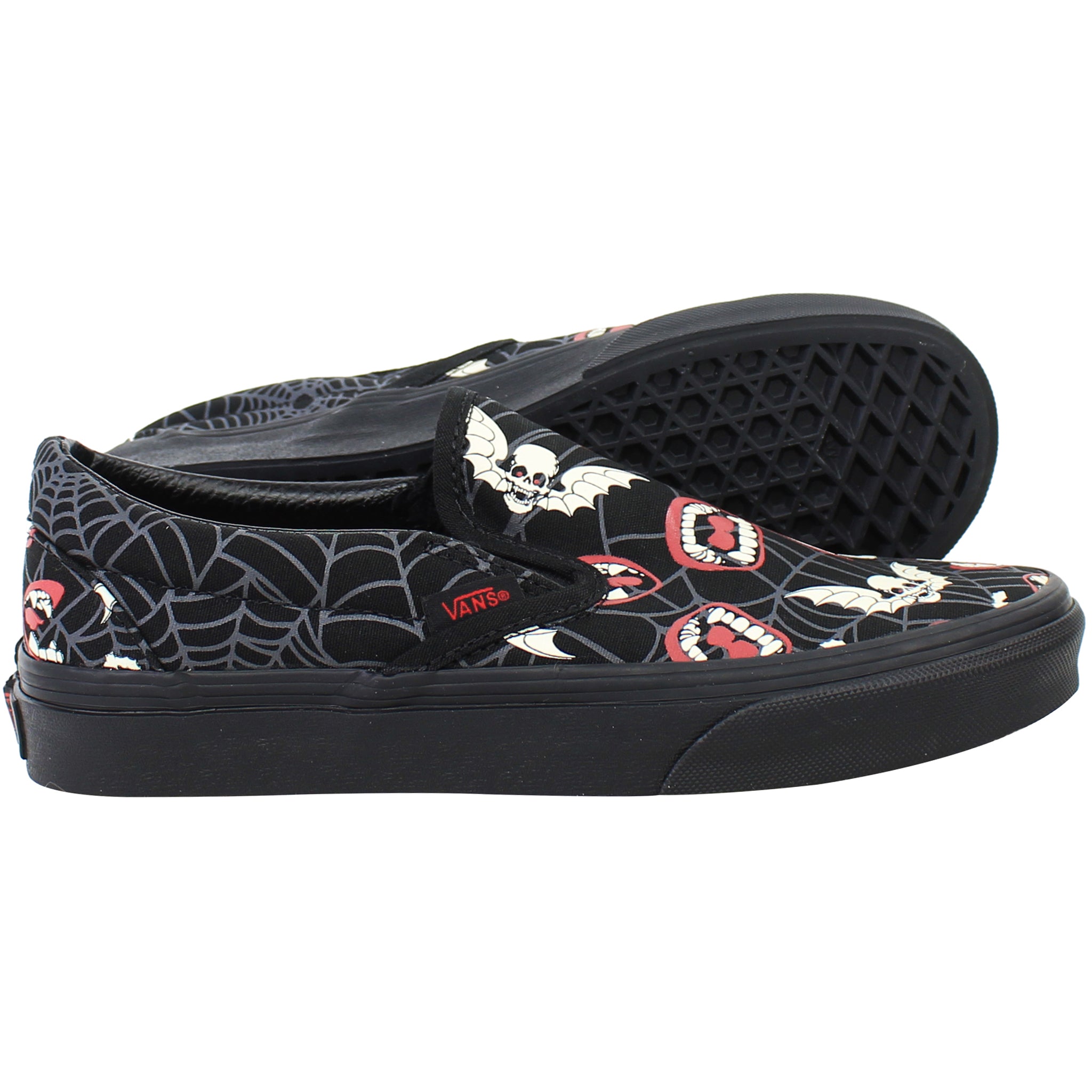 Vans Glow Frights Classic Mens Black Plimsolls