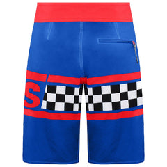 Vans Off The Wall Getting Crit Mens Blue/Red Board Shorts