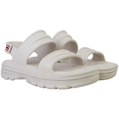 Hunter Bloom Algae Womens White Sandals