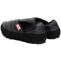 Hunter Puffer Womens Black Slippers