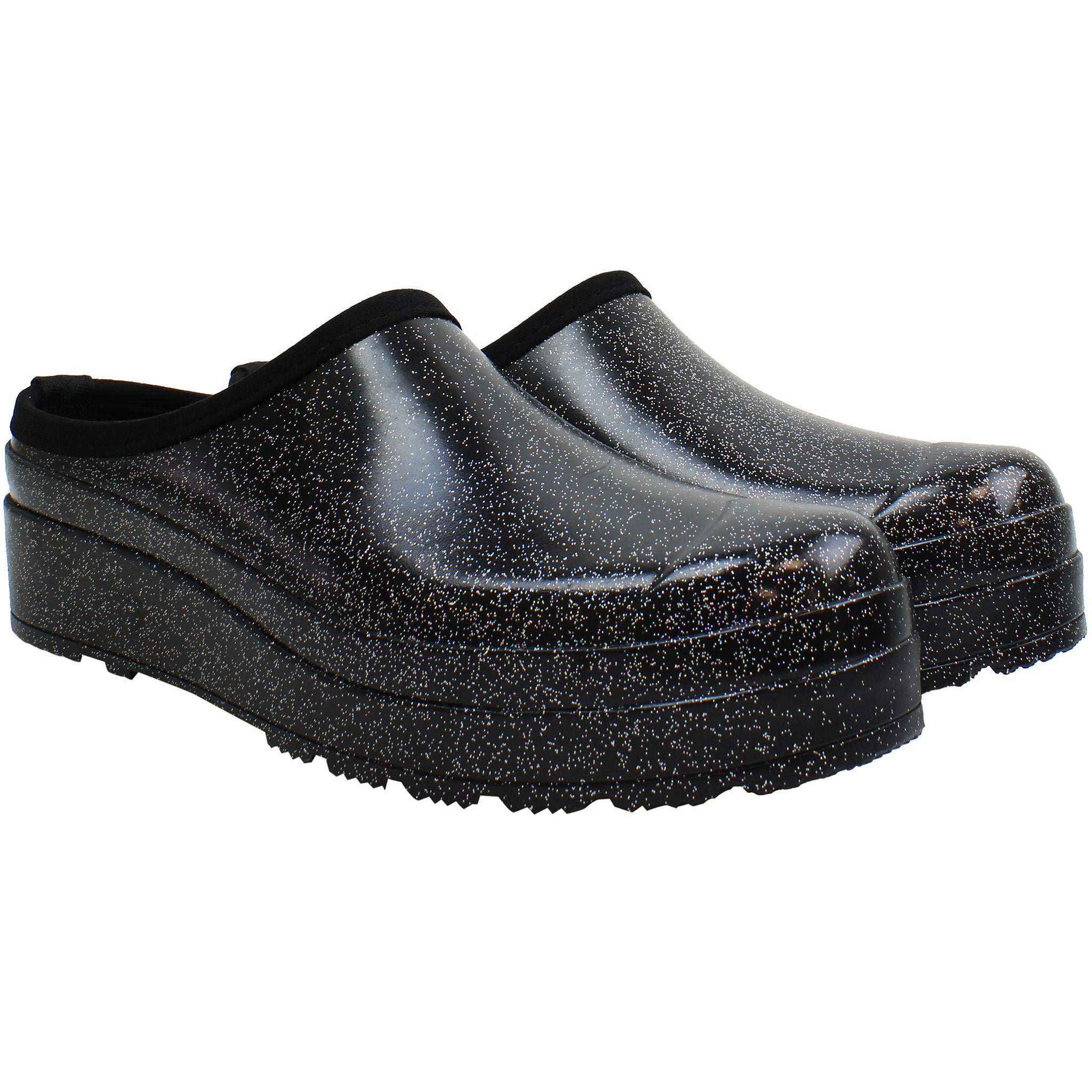 Hunter Play Starcloud Womens Black Clogs