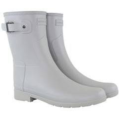 Hunter Refined Short Womens Grey Wellington Boots