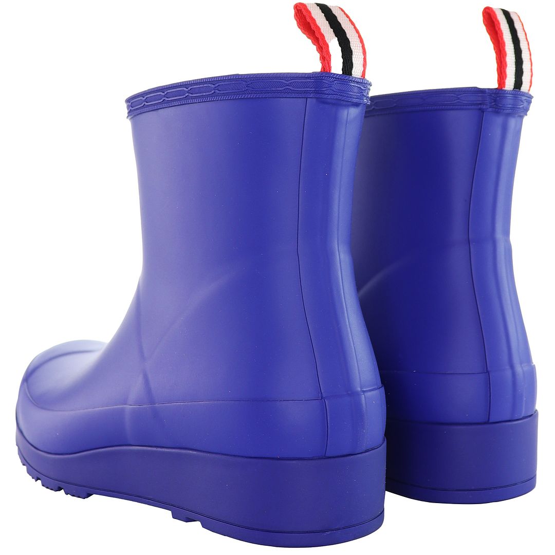 Hunter Play Short Womens Blue Wellies Boots