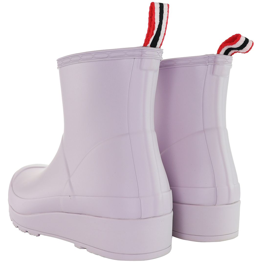 Hunter Play Short Womens Lilac Wellies Boots