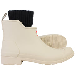 Hunter In/Out Chelsea Sock Womens Beige Wellington Boots