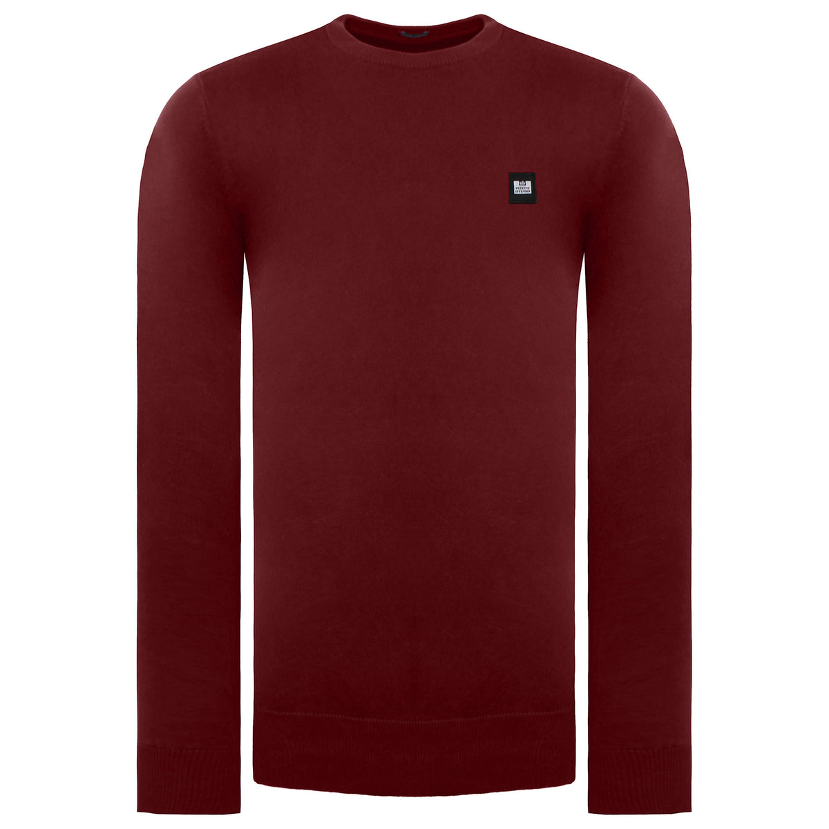 Weekend Offender Silver Mens Deep Wine Sweater