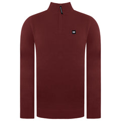 Weekend Offender Vandium Mens Deep Wine Sweater