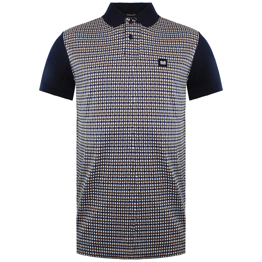 Weekend Offender Santeram Mens Checkered Polo Shirt