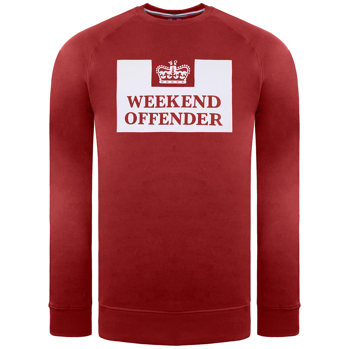 Weekend Offender Skylar Mens Dark Red Sweater